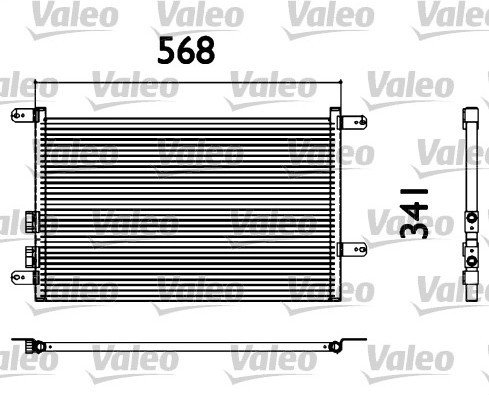 VALEO Skraplacz, klimatyzacja 817527