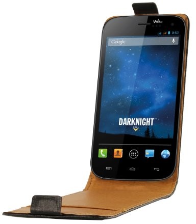 Swiss charger SCP10140 Schutzfür Wiko DarkNight (Leder) Schwarz