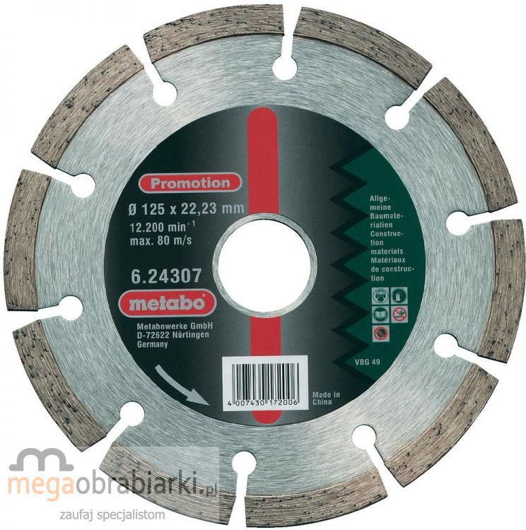 Metabo tarcza tnąca 125×22,23 mm - Promotion 624307000