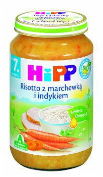 HiPP RISOTTO Z MARCHEWKĄ I INDYKIEM BIO 220G