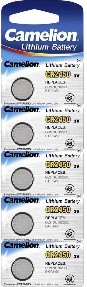 Camelion Ogniwo guzikowe CR 2450 litowe CR2450 550 mAh 3 V 5 szt