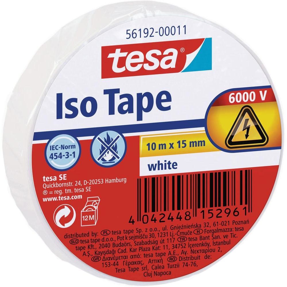 TESA Taśma izolacyjna DxS) 10 m x 15 mm 56192-11-02 1 Rolka(ek)