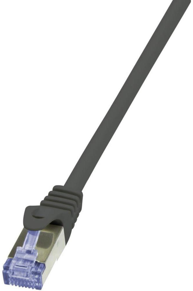 LogiLink Kabel sieciowy CQ4083S CAT 7 S/FTP AWG 26/7 RJ45 7.50 m Czarny