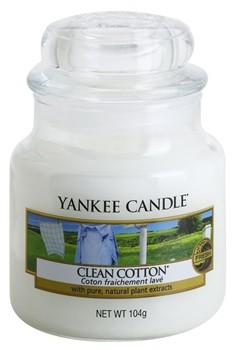 Yankee Candle Clean Cotton 104 g Classic mała świeczka zapachowa (YSMCC1 /