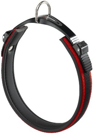 Ferplast 75454922 Halsband Mit Polsterung Für Hund, Ergocomfort C25/60, Breite: 25 Mm, Halsumfang: 52-60 Cm, Rot