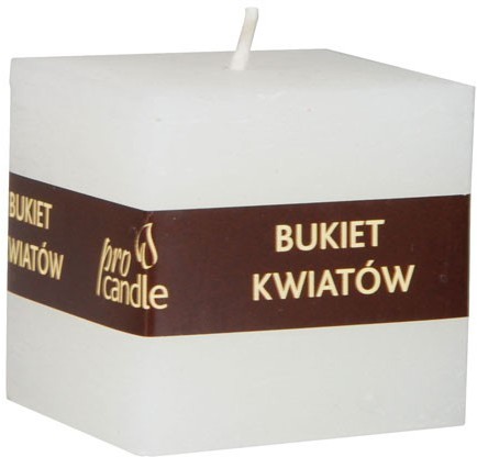 Pro Candle wieca zapachowa ProCandle 791001 / sześcian / bukiet kwiatów