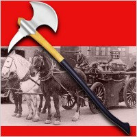 Płatnerze hiszpańscy UNIKATOWY TOPÓR STRAŻACKI Z XIX w