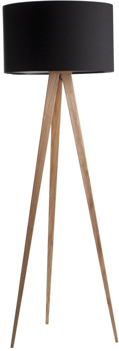 Zuiver Lampa Tripod Wood Black - drewniana Czarny 5000805