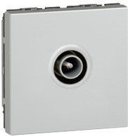 Legrand 079292 MOSAIC 2 MODUŁY GNIAZDO TV Pojedyncze ALUMINIUM