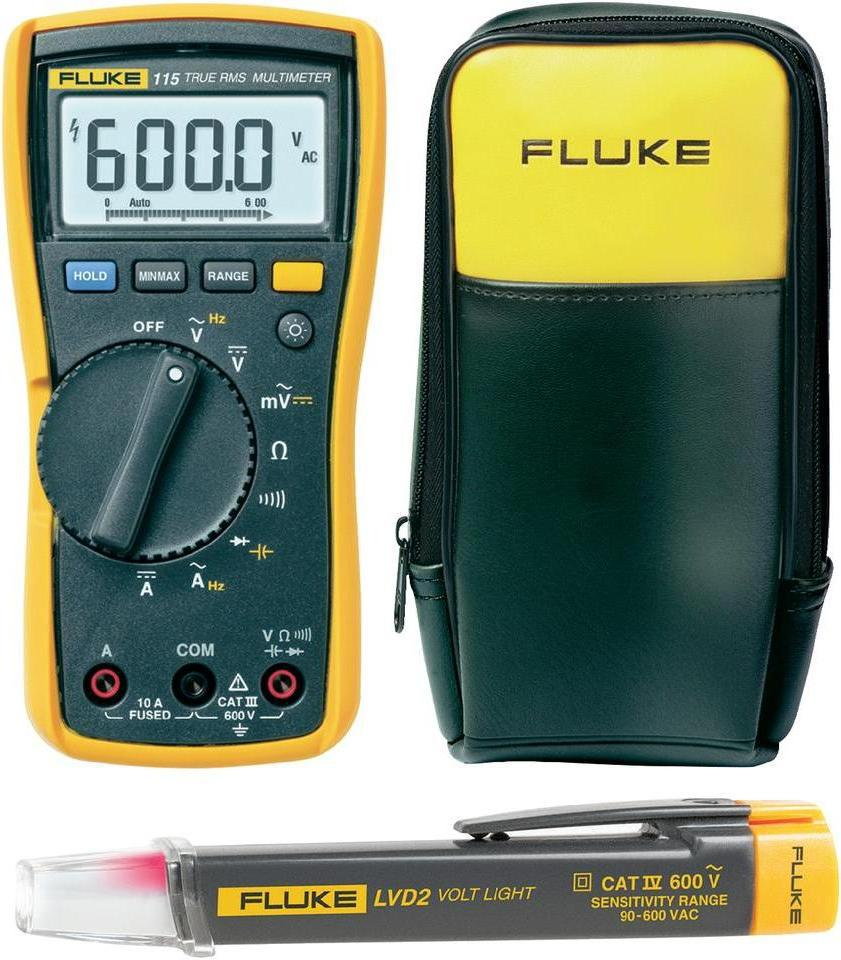 Fluke Multimetr cyfrowy F115 wraz z LVD2+C90 CAT III 600 V