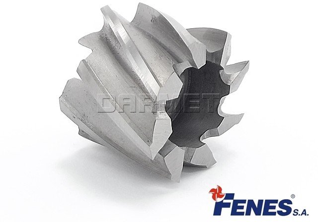 FENES Frez 8-ostrzowy nasadzany z zabierakiem czołowym DIN 1880-N, HSS - 50MM