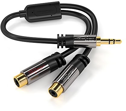 KabelDirekt Przewód bezpośrednio 3,5 MM Headset Adapter 526