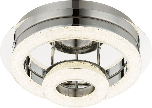 Globo Lighting Plafon LAMPA sufitowa SPIKUR 49223-18 okrągła OPRAWA z kryształkami LED 18W crystal chrom