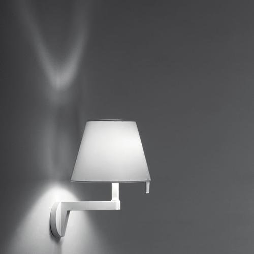 Artemide MELAMPO PARETE lampa ścienna Aluminium+szary z włącznikiem 0721010A