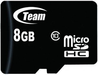 Team Group microSDHC Class10 + adapter SD 8GB (TUSDH8GCL1003)