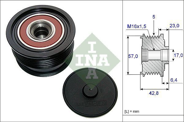 INA Alternator - sprzęgło jednokierunkowe 535 0190 10