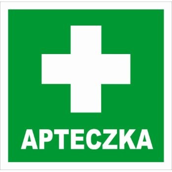 KORFED NAKLEJKA INFORMACYJNA APTECZKA