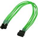 Nanoxia 4-Pin Molex-2x3-Pin adapter 30 cm, neonowa zieleń NX42A30NG