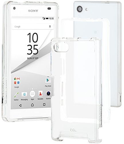 Case-mate cm033735 Tough Naked Case do Sony Xperia Z5 Compact wyrafinowane, pochłaniająca wstrząsy i przezroczysta hybrydowy pokrowiec ochronny