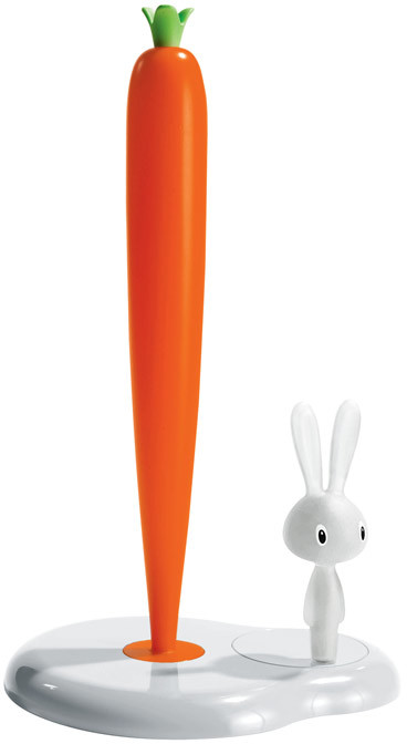 A di Alessi Podajnik na ręczniki papierowe Bunny & Carrot 34 cm biały