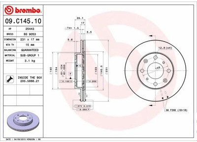 BREMBO 09.C145.10