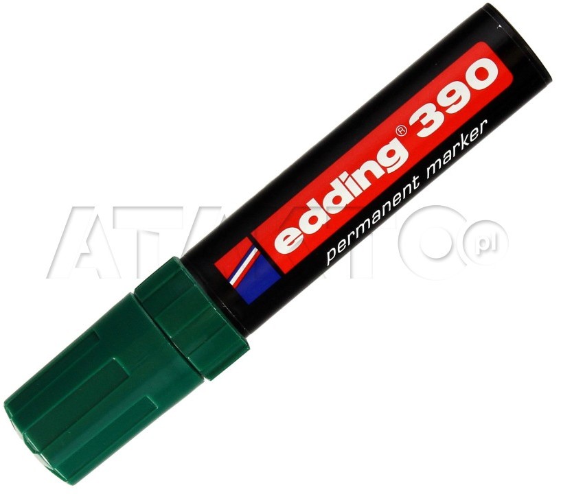 Edding Marker Permanentny 1.00mm zielony ścięty 390 EG1084