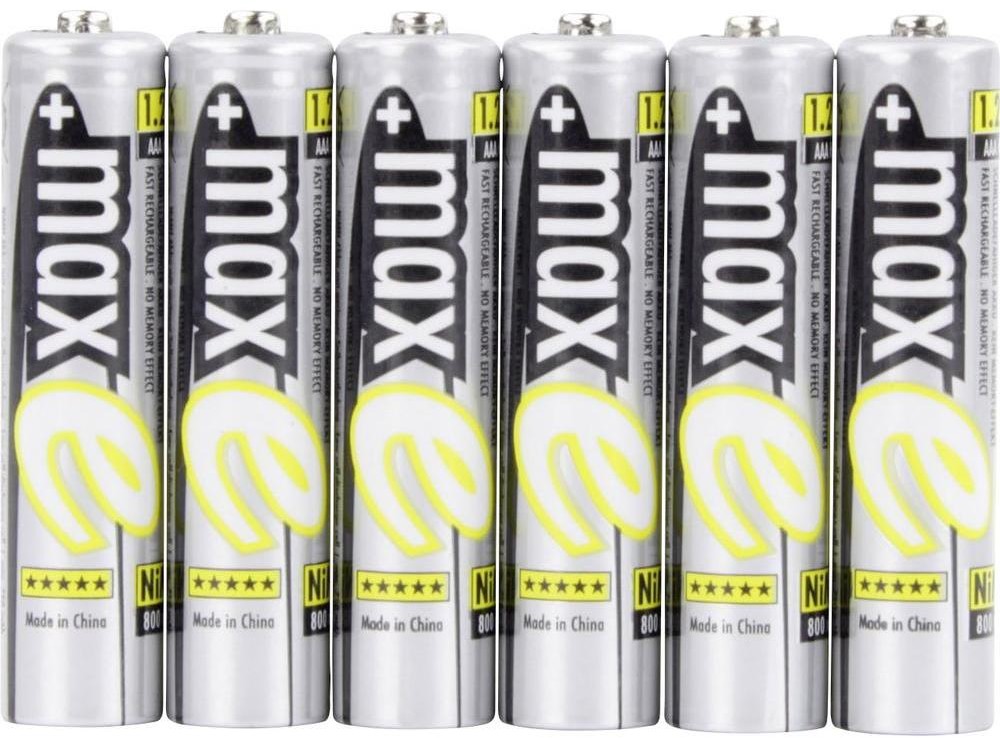 Ansmann Akumulator AAA/R03/Micro NiMH Akumulatory AAA maxE 4 + 2 gratis 800 mAh 1.2 V 6 szt