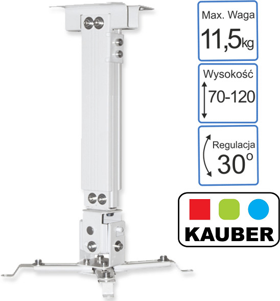 Kauber UP 70-120 uniwersalny uchwyt sufitowy UP70120W