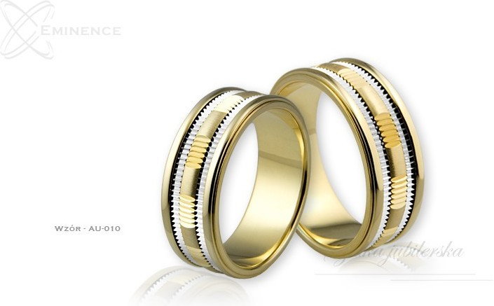 Eminence Obrączki ślubne - wzór Au-010