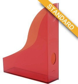 Durable Pojemnik na czasopisma Basic czerwony transparentny DU164-03