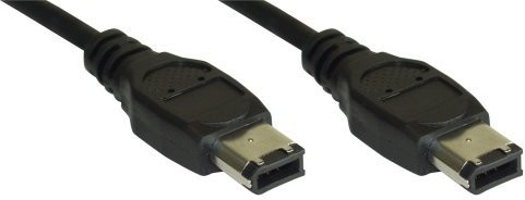 InLine 34002 przewód FireWire (IEEE1394, 6-biegunowy wtyk/wtyk, 1,8 m) Czarny 4043718004102