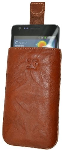 LG Suncase oryginalny futerał ze skóry naturalnej z funkcją wyciągania z funkcją wyciągania do Optimus L7 II P710
