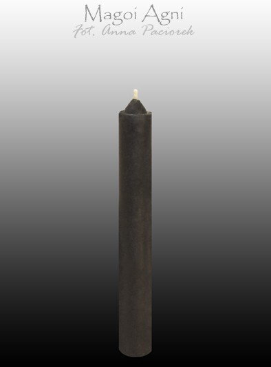 Magoi Agni Czarna świeca z wosku 9x1,2cm (5 sztuk) drim05a