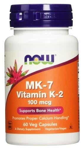 NOW Vitamin K-2 Mk7 100Mcg - 60Vegcaps