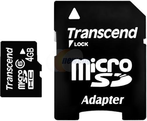 Transcend SDHC Class 6 4GB (TS4GUSDHC6)