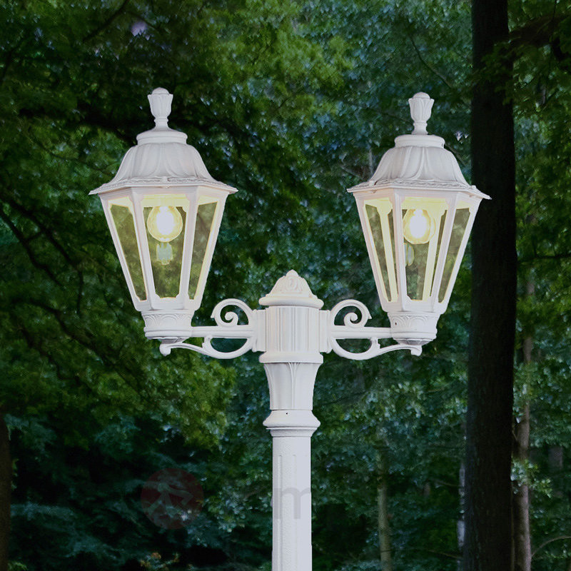 Fumagalli Lampa masztowa LED ARTU RUT, 2-pkt. E27, biała
