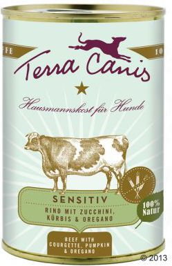 Terra Canis Sensitive, 6 x 400g - Dziczyzna z ziemniakami, jabłkiem i żurawiną