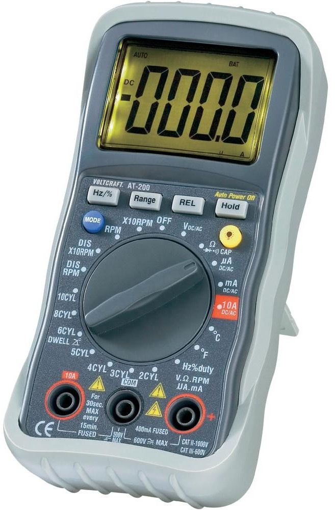 Voltcraft Multimetr cyfrowy samochodowy AT-200 CAT III 600 V