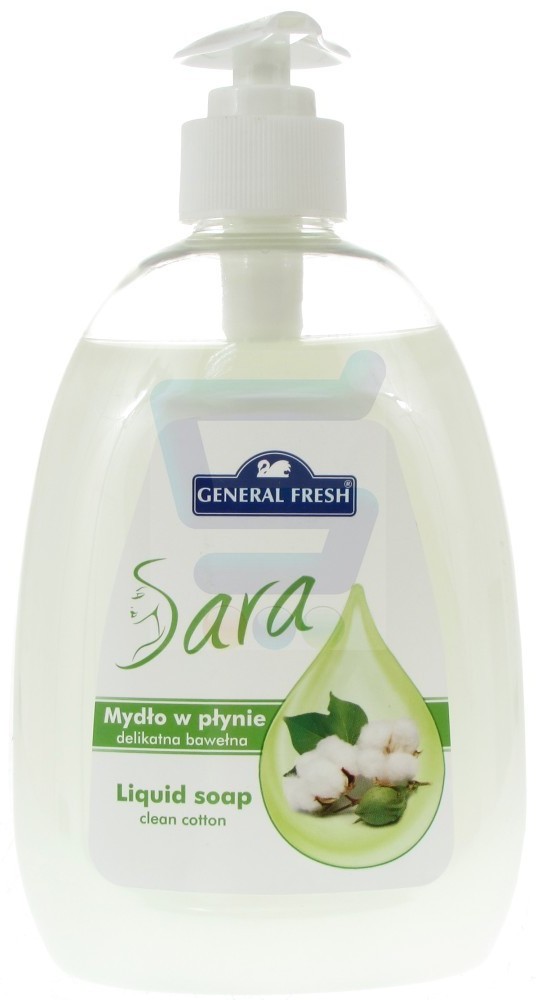 Fresh General Sara Mydło w płynie Delikatna Bawełna 500ml