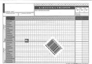 Typograf Druk Kartoteka Urlopowa A5 2024 TP135
