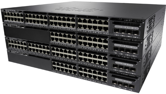 Linksys Catalyst 3650 24 Port Data 4x1G Uplink IP Services WS-C3650-24TS-E