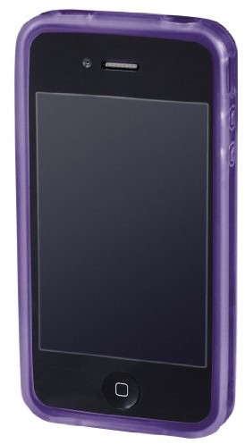 Hama Edge Protector torba na telefon komórkowy do Apple iPhone 4, liliowy