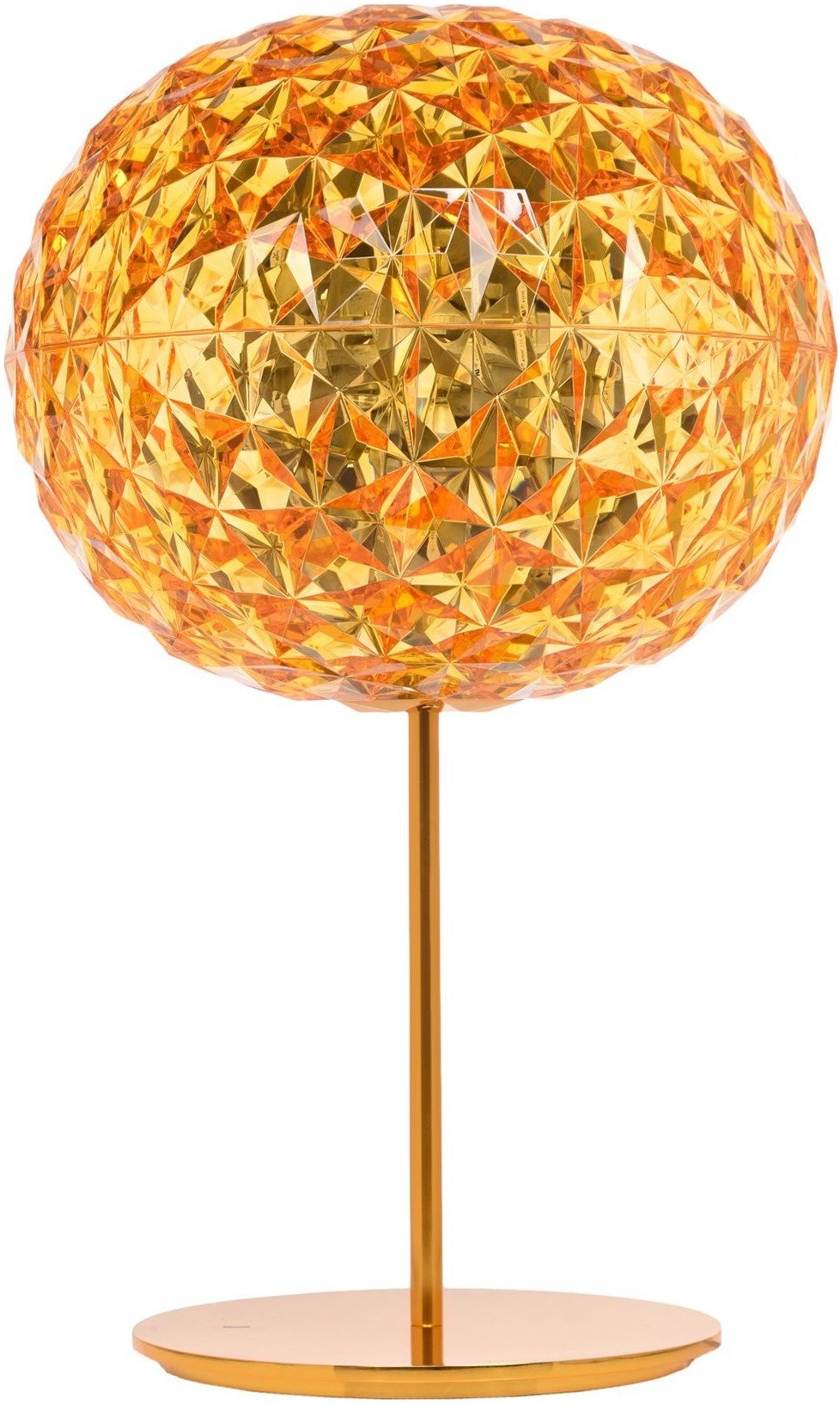 Kartell Lampa stołowa na nóżce Planet żółta (9385-GI)