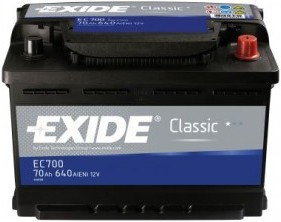 Exide Classic 44Ah 360A EC440 P+