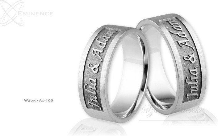 Eminence Obrączki srebrne - wzór Ag-166