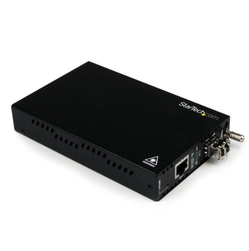 StarTech . com Gigabit Ethernet Media Converter, czarny ET91000LCOAM