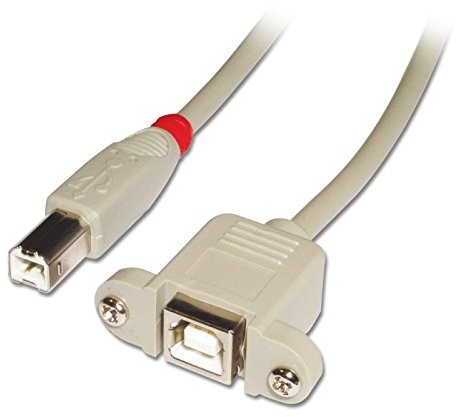 LINDY Lindy USB 2.0 Verlängerungskabel  Typ wtyczki B i złącze typu B  hellgra, czarny (31801)