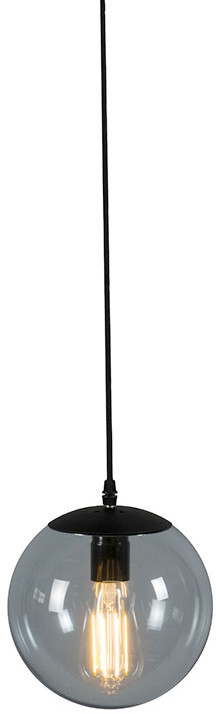 QAZQA Nowoczesna lampa wisząca szara 20cm - Pallon