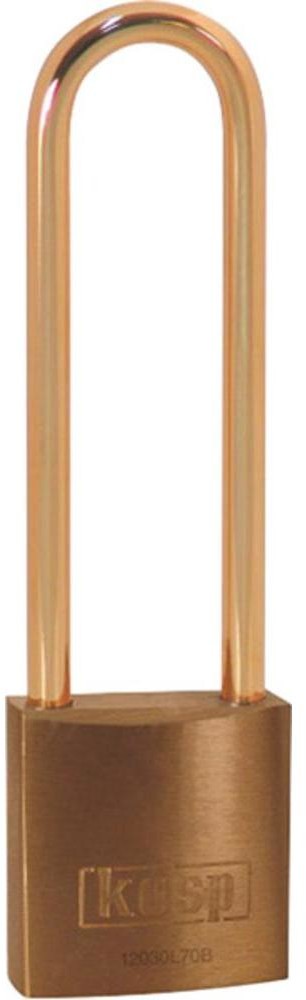 Kasp Kłódka K12030L70BD z zamkiem kluczykowym 30 mm Złoto-żółty