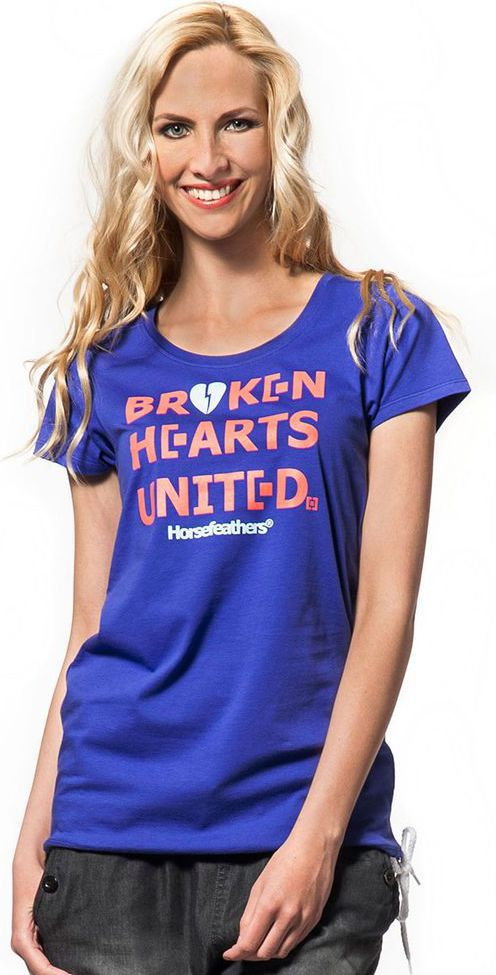 Horsefeathers T-shirt damski UNITED Top (surf blue)